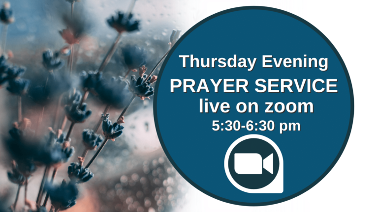 Thursday Evening Prayer Service