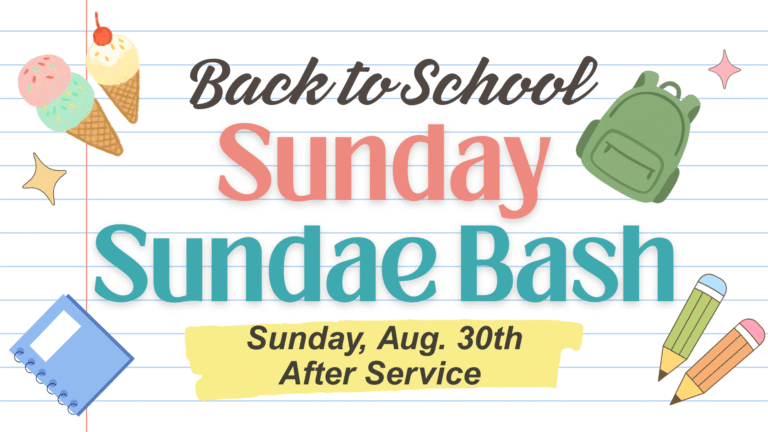 Annual Sunday Sundae Bash & Backpack Giveaway